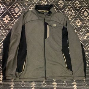 North Face zip up Large